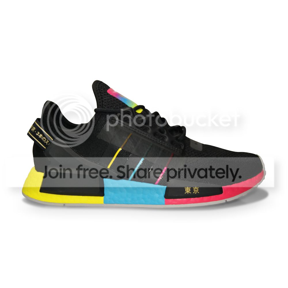 Mens Adidas NMD_R1 V2 Tokyo - FY1251 - Black Bold Pink Bold Aqua | eBay