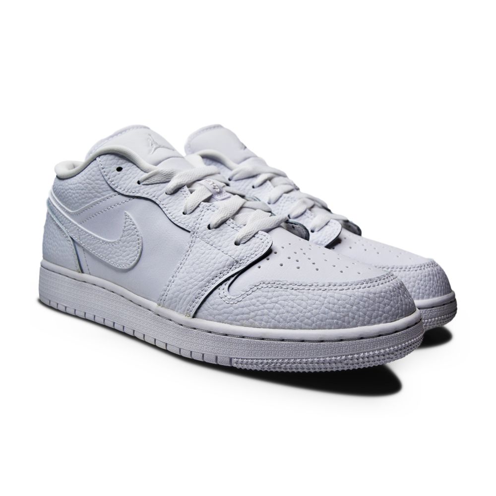 靴 NIKE AIR JORDAN1 LOW Triple White 553560 Juniors Nike Air Jordan 1 Low (GS) - 553560 130 - White