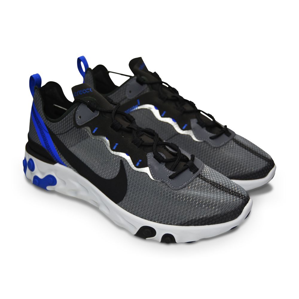 nike react element 55 black racer blue