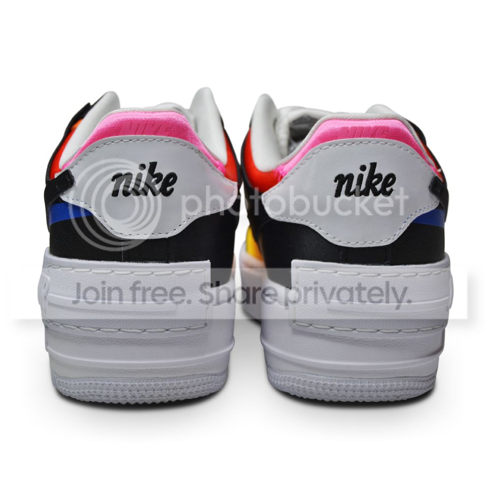 Womens Nike Air Force 1 Shadow - DC4462 100 - White Black Pink Glow |  eBay.de