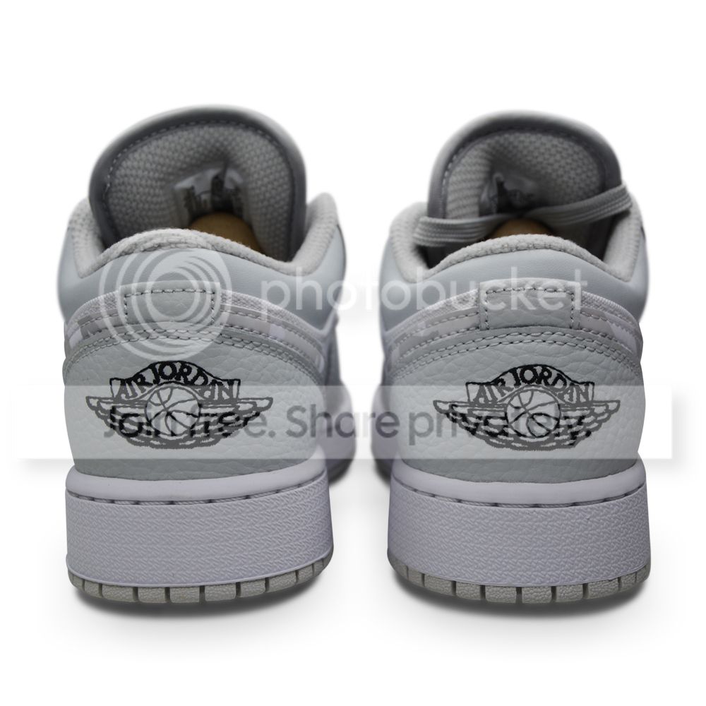 Juniors Nike Air Jordan 1 Low SE GS - DD3234 100 - White Camo | eBay