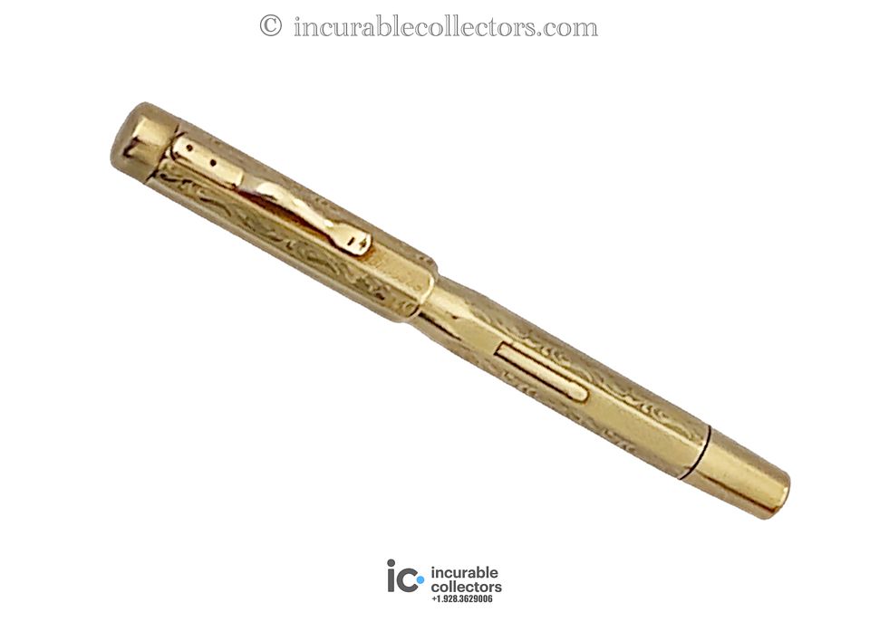 Montblanc octagonal 585 gold lever filler fountain pen1IMG_4923-removebg-preview