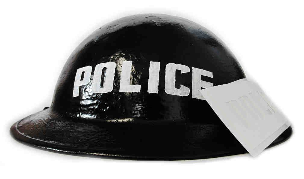 British Police Helmet Stencil WWII
