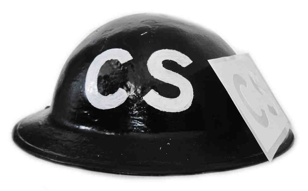 Casualty Service Helmet Stencil WW2