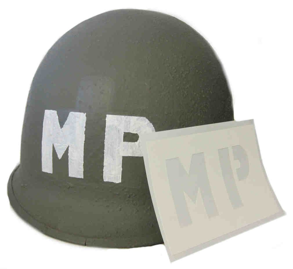 Standard MP Helmet Stencil