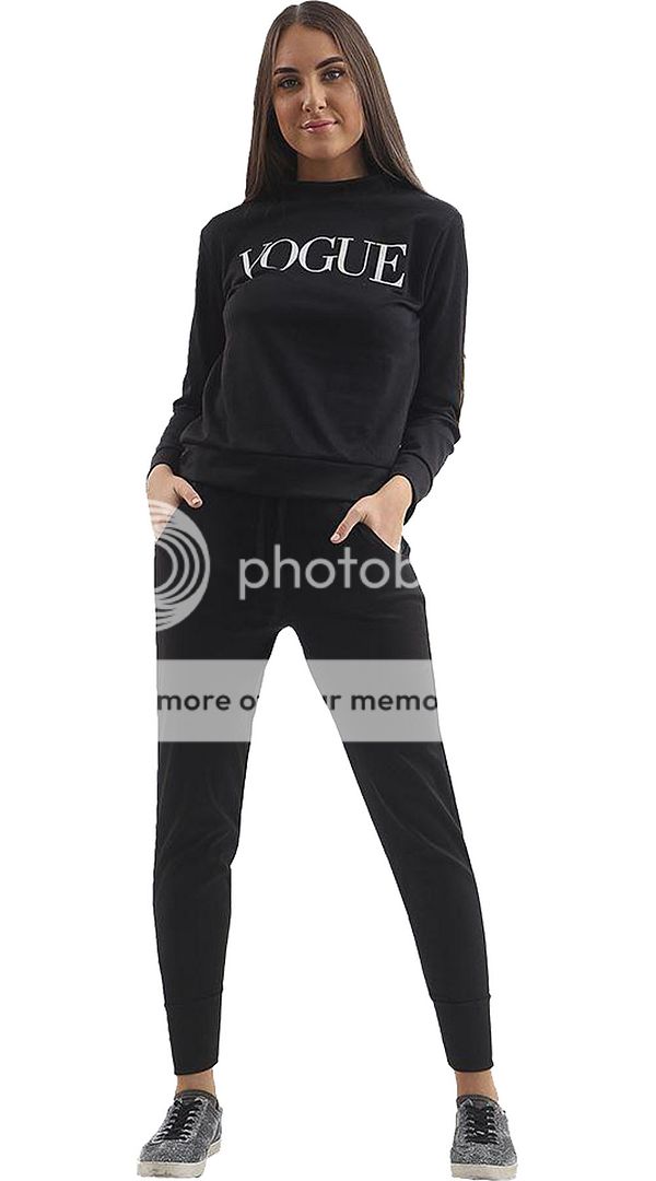 vogue tracksuit black