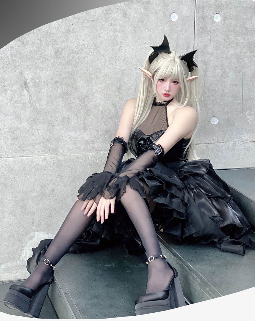 Succubus Gothic Lolita Dress JSK by Diamond Honey (DH350)