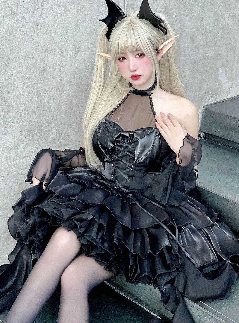 Succubus Gothic Lolita Dress JSK by Diamond Honey (DH350)