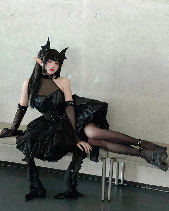Succubus Gothic Lolita Dress JSK by Diamond Honey (DH350) Succubus Gothic Lolita Dress JSK by Diamond Honey (DH350)