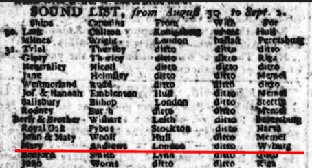 1783 Mary Newcastle Chronicle 20 Sep 1783