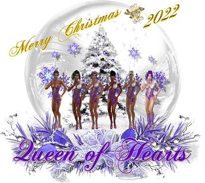 Queen of Hearts  Purple Snow Globe Group picture 3 
