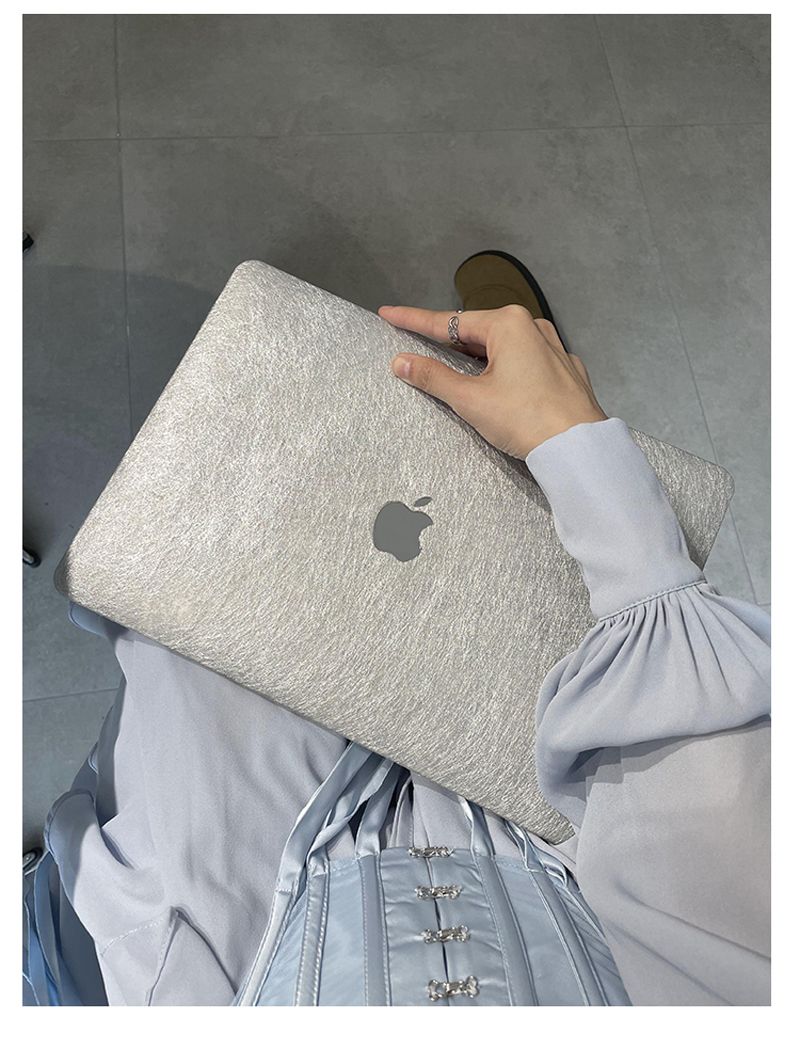 Silver MacBook Case Shell Cover For MacBook Air 13 15 MacBook Pro