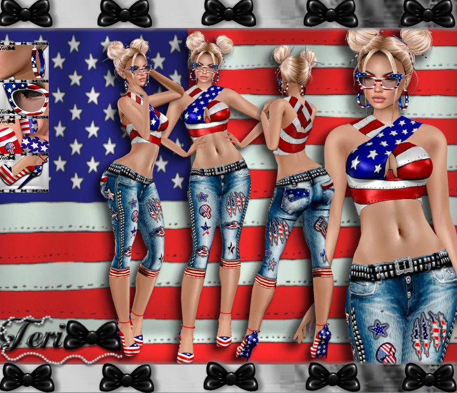 USA Flag Jeans bundle 23