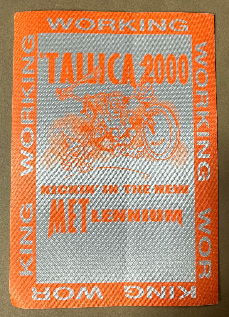 Metallica 2000 Orange Pass