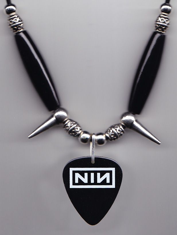 NIN Black Necklace 3 - Closeup