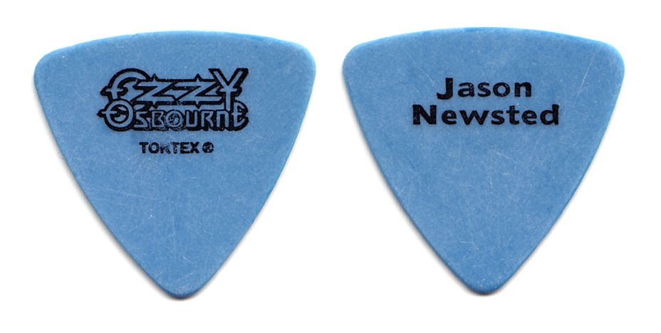 Ozzy Osbourne Jason Newsted Signature Blue Bass Guitar Pick