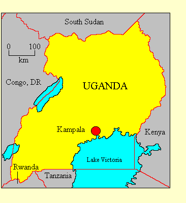 Map of Uganda