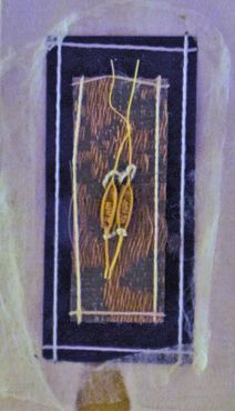 2 goddesses carved on a grain of wheet