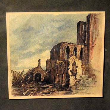Copy of painting of St Nicholas' Church - Dec 1914, by Adolf Hitler