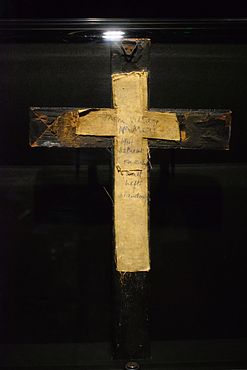 Cross from the common grave of 7 Resistance fighters