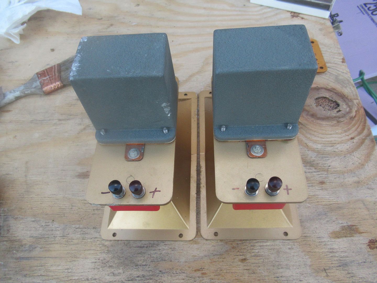 2 Decca Kelly ribbon Tweeters with NOS Ribbon for jensen western