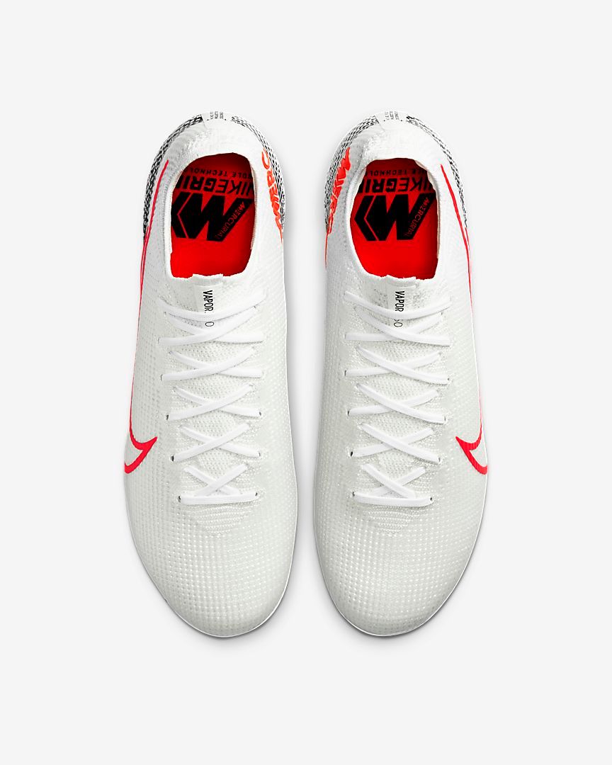 Nike Mercurial Vapor XIII AG Pro- White/ Laser Crimson/ Black AT7895-160