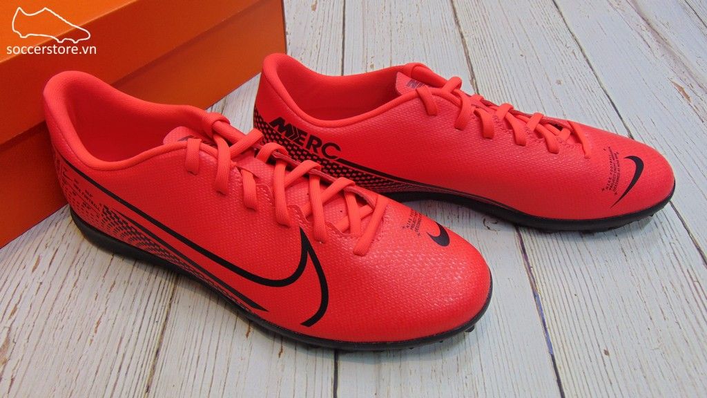 Nike Mercurial Vapor XIII Club Kids TF- Laser Crimson/ Black AT8177-606