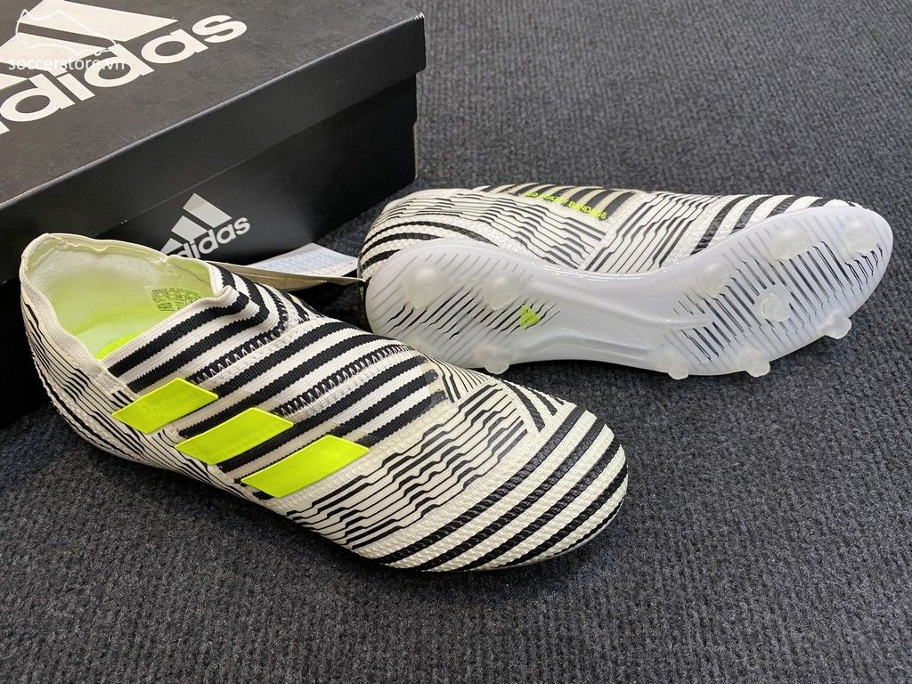 Adidas Nemeziz Messi 17+ 360 Agility Kids FG- White/ Solar Yellow/ Core Black S82412
