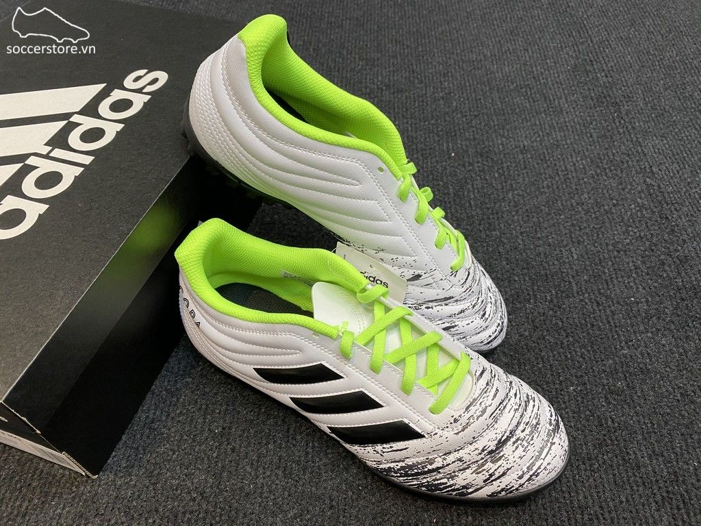 Adidas Copa 20.4 TF Uniforia- White/ Core Black/ Signal Green G28520