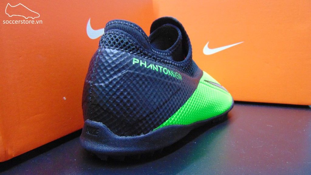 Nike Phantom VSN II Academy DF TF- Black/ Platinum/ Green Strike CD4172-306