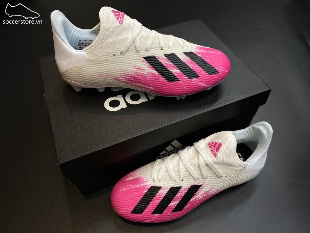 Adidas X 19.3 FG Uniforia- White/ Core Black/ Shock Pink EG7132