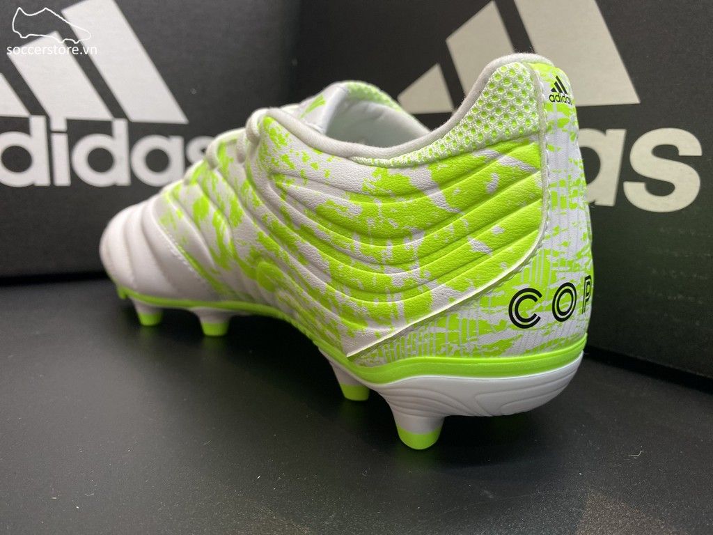 Adidas Copa 20.3 FG Uniforia- White/ Core Black/ Singal Green G28553