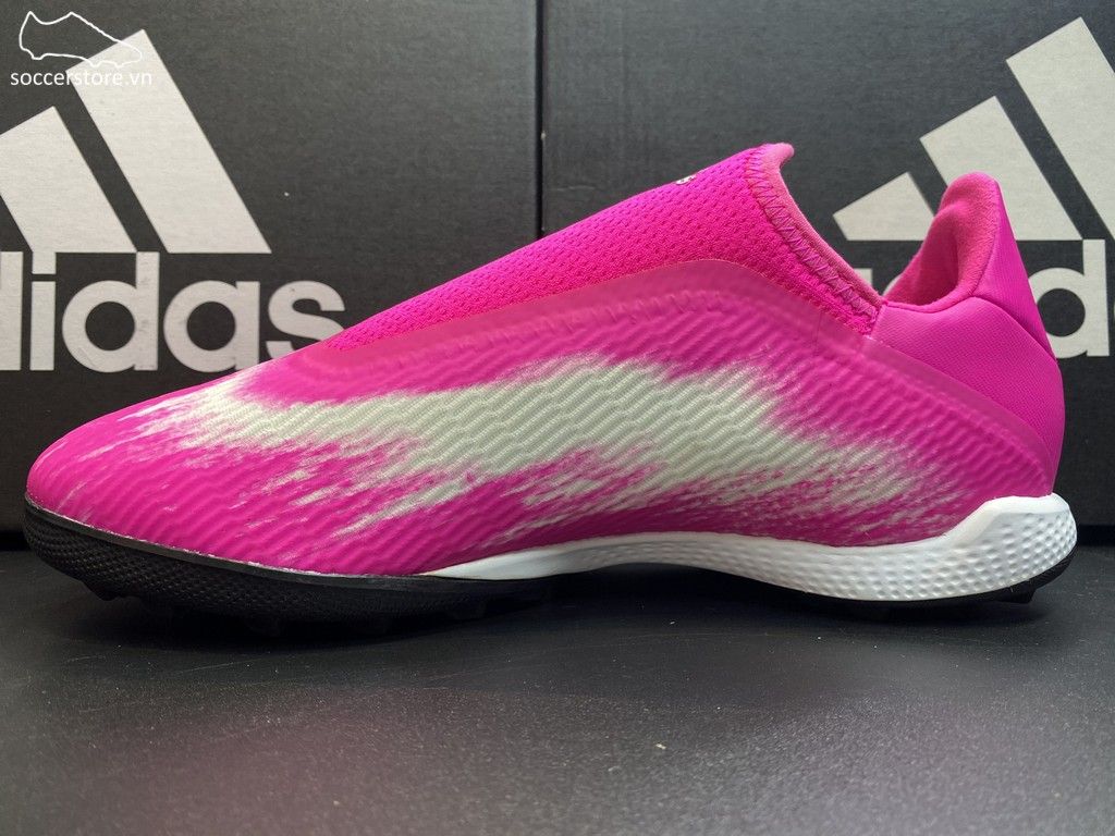 Adidas X 19.3 Laceless TF Uniforia Pack 2020- Shock Pink/ White/ Black EG7175