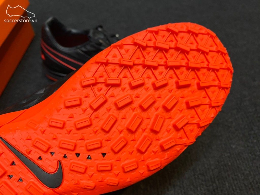 Nike Tiempo 8 Pro TF Black x Chile Red-AT6136-060