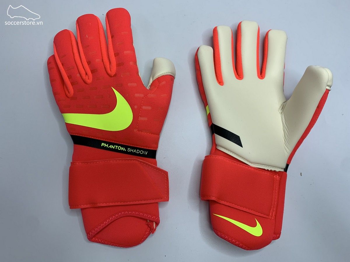 Nike Phantom Shadow GK Gloves CN6758-635 màu đỏ cam trắng