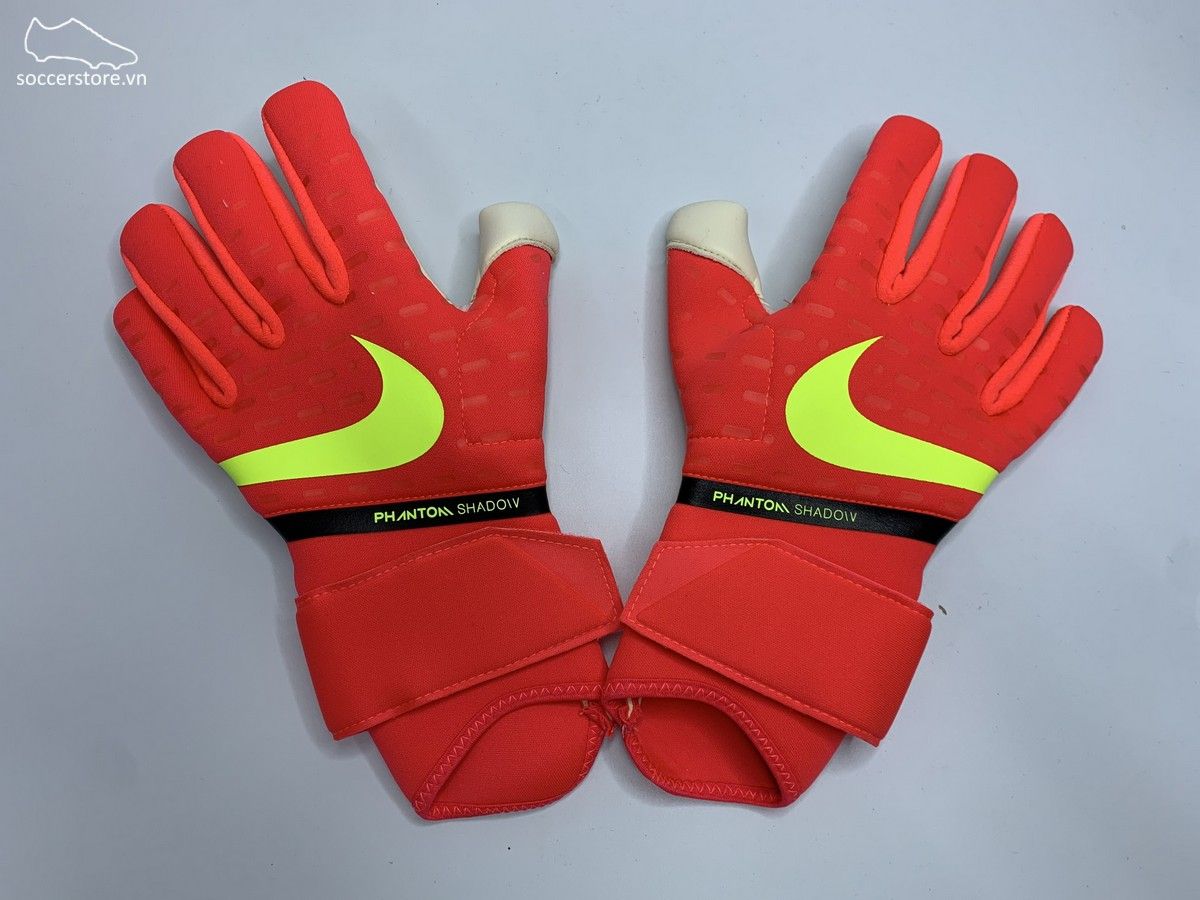 Nike Phantom Shadow GK Gloves CN6758-635 màu đỏ cam trắng