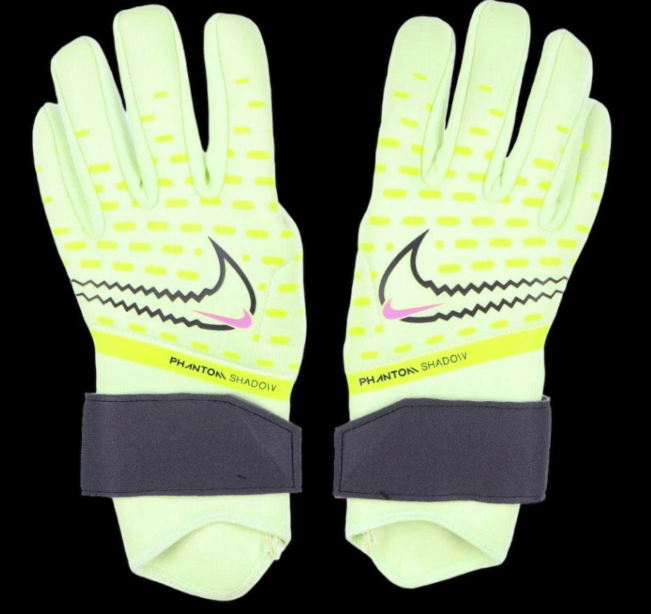 Găng tay thủ môn Nike Phantom Shadow màu trắng xanh GK Gloves CN6758-701