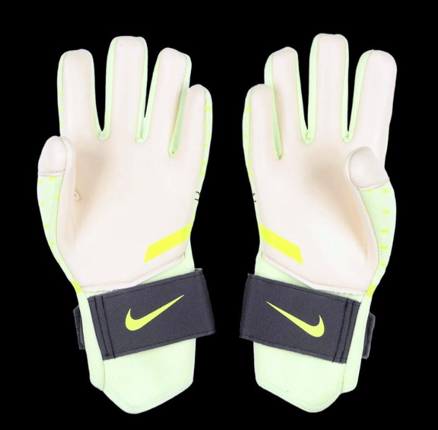 Găng tay thủ môn Nike Phantom Shadow màu trắng xanh GK Gloves CN6758-701