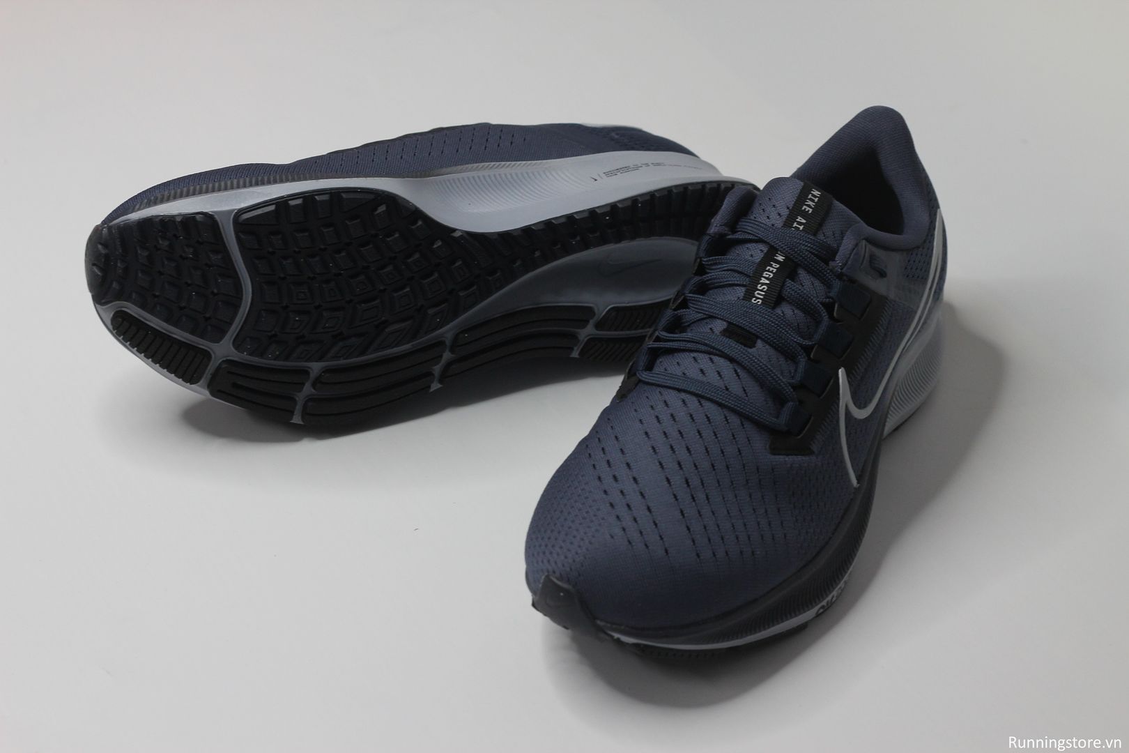 Nike Pegasus 38 - Thunder Blue/Black/Dark Obsidian/Wolf Grey- CW7356-400