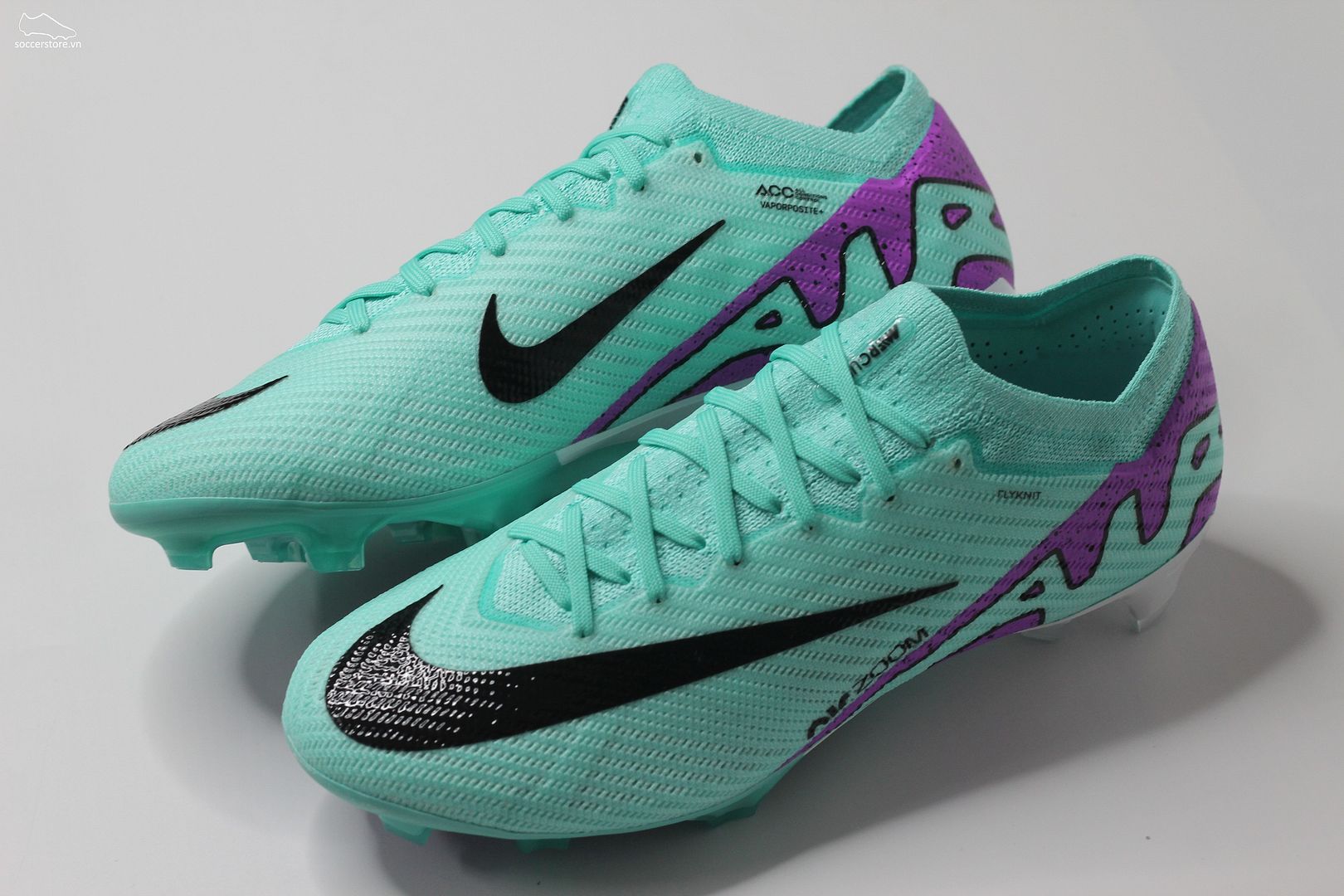 Nike Mercurial Vapor 15 Elite FG Air Zoom màu xanh mint – Peak Ready pack DJ4978-300