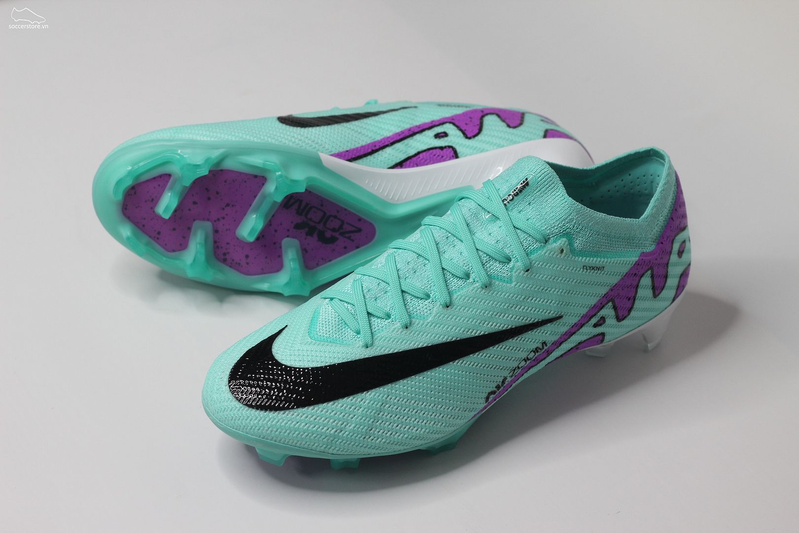 Nike Mercurial Vapor 15 Elite FG Air Zoom màu xanh mint – Peak Ready pack DJ4978-300