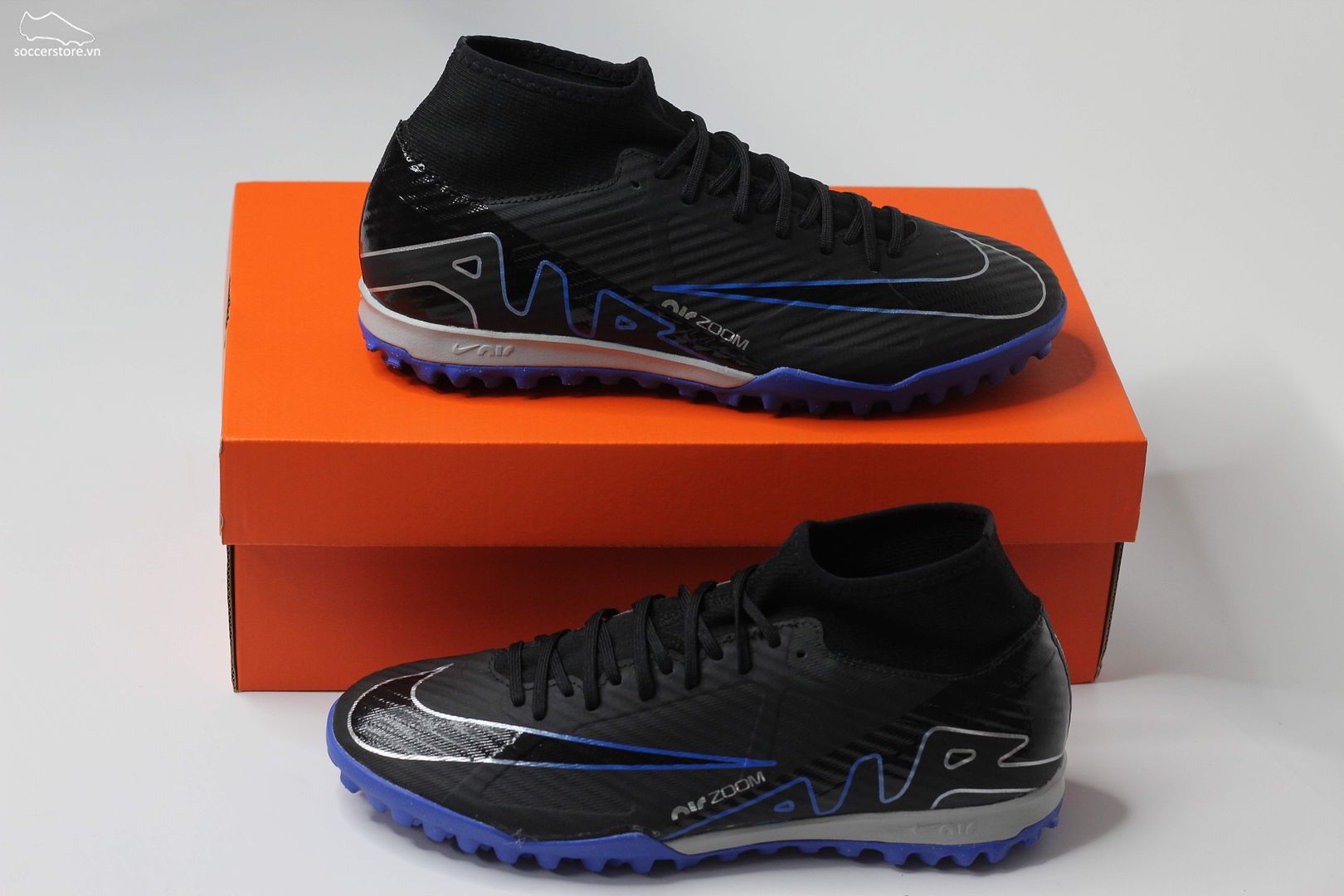 Nike Mercurial Superfly 9 Academy TF Zoom màu đen xanh DJ5629-040