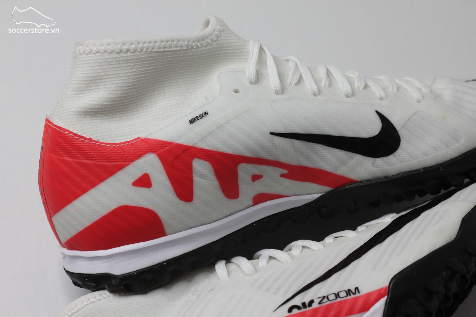 Nike Mercurial Superfly 9 Academy TF Air Zoom Ready pack màu trắng đỏ DJ5629-600