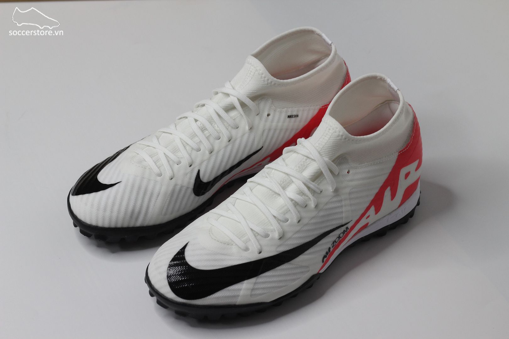 Nike Mercurial Superfly 9 Academy TF Air Zoom Ready pack màu trắng đỏ DJ5629-600