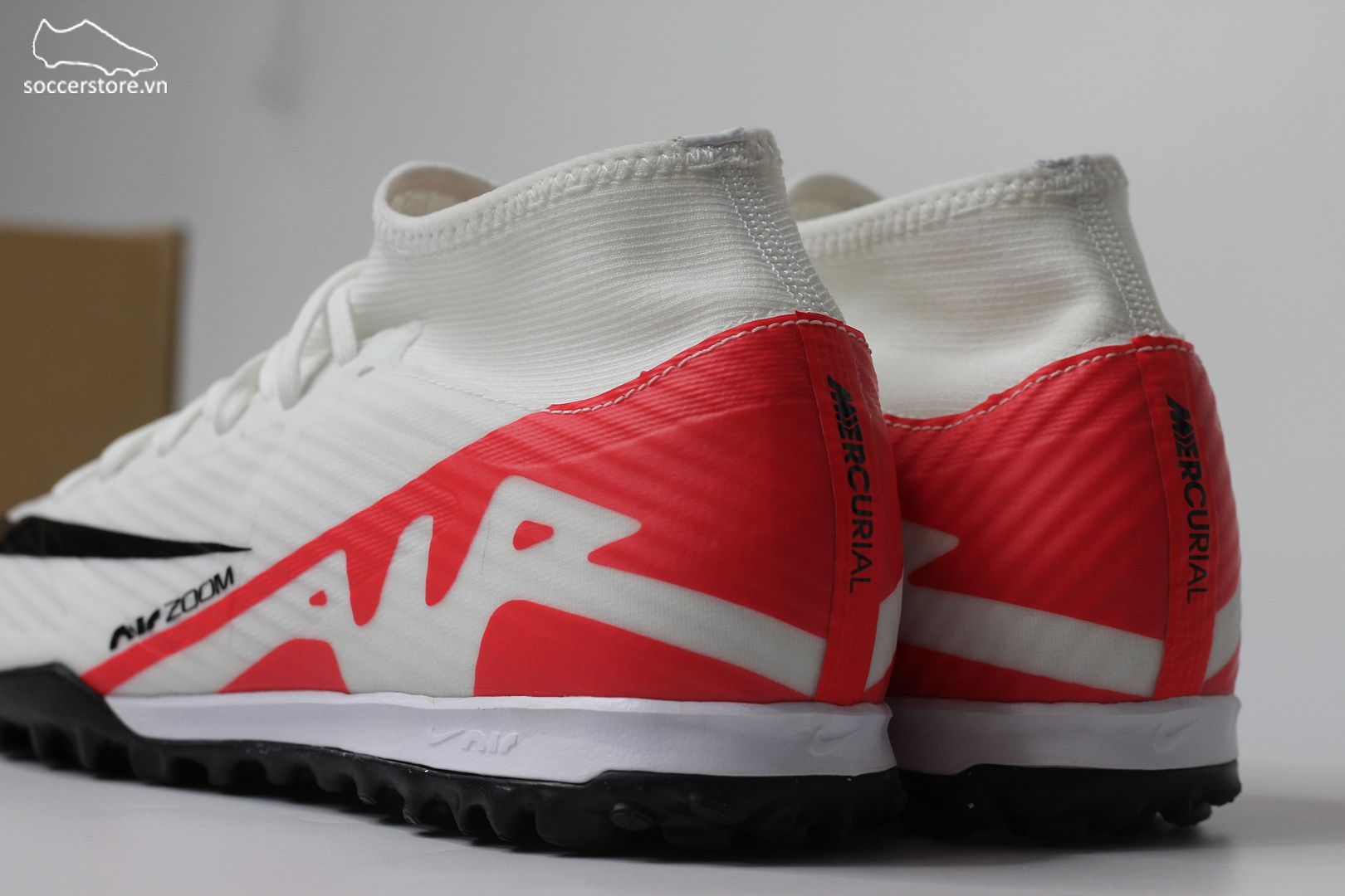 Nike Mercurial Superfly 9 Academy TF Air Zoom Ready pack màu trắng đỏ DJ5629-600