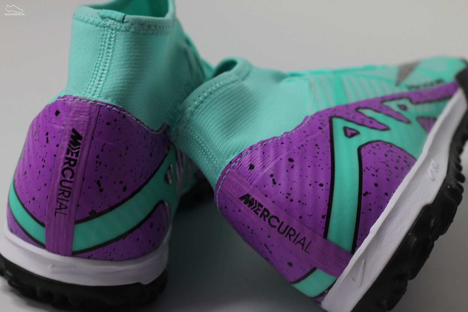 Nike Mercurial Superfly 9 TF Air Zoom màu xanh bạc hà Champions league pack - DJ5629-300