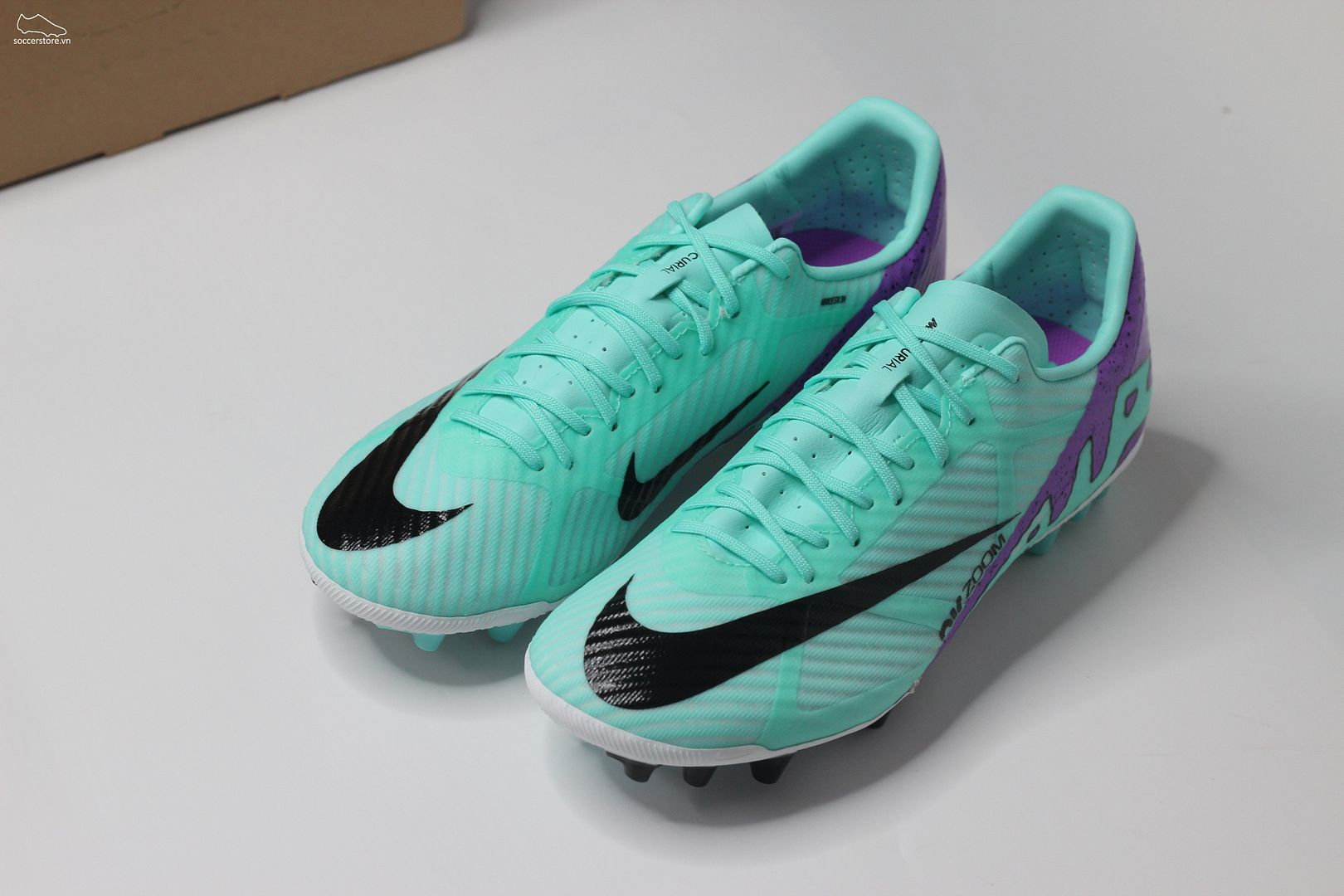 Nike Mercurial Vapor 15 Academy AG Air Zoom màu xanh mint– Peak Ready pack DJ5630-300