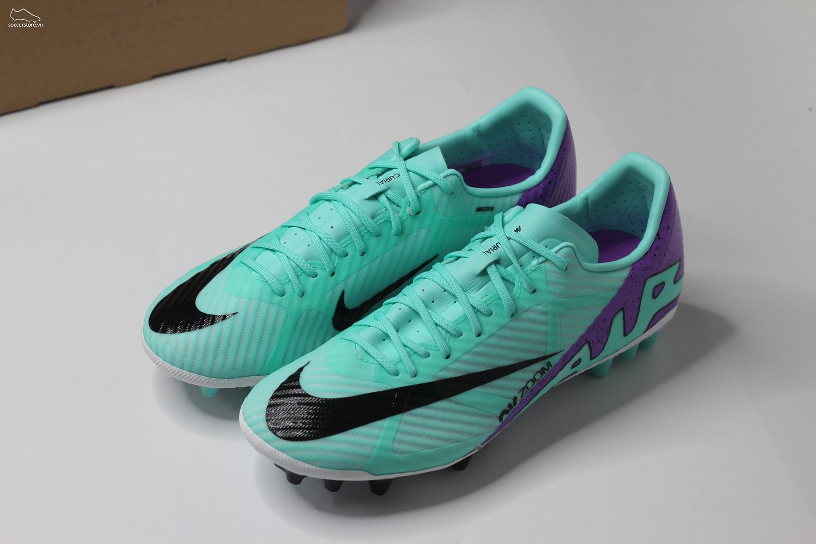 Nike Mercurial Vapor 15 Academy AG Air Zoom màu xanh mint– Peak Ready pack DJ5630-300