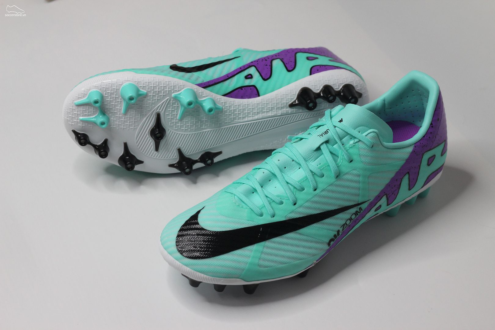 Nike Mercurial Vapor 15 Academy AG Air Zoom màu xanh mint– Peak Ready pack DJ5630-300