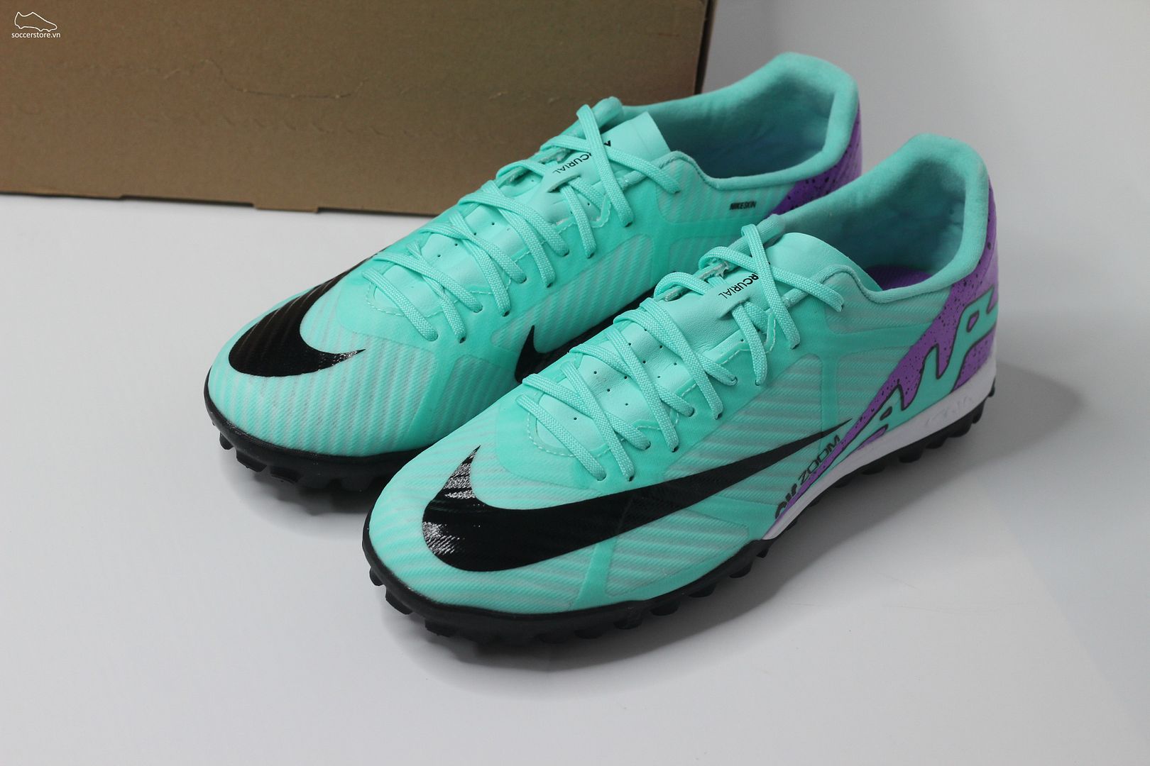 Nike Mercurial Vapor 15 Academy TF màu xanh mint– Peak Ready pack DJ5635-300